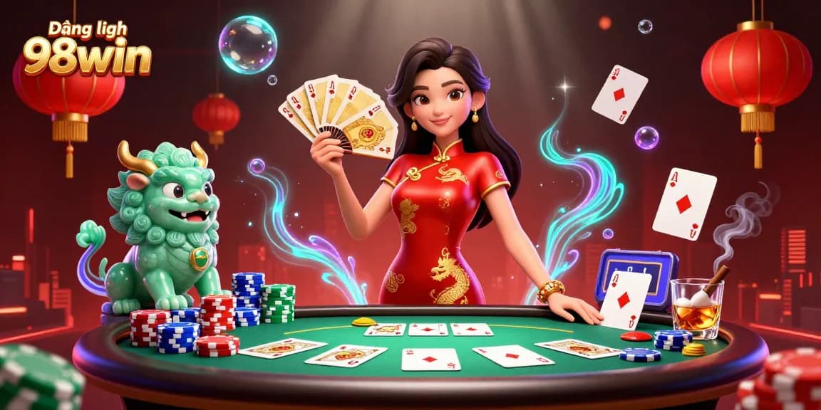 Play exciting games and earn rewards at Đăng nhập 98win with stunning casino visuals and vibrant elements.