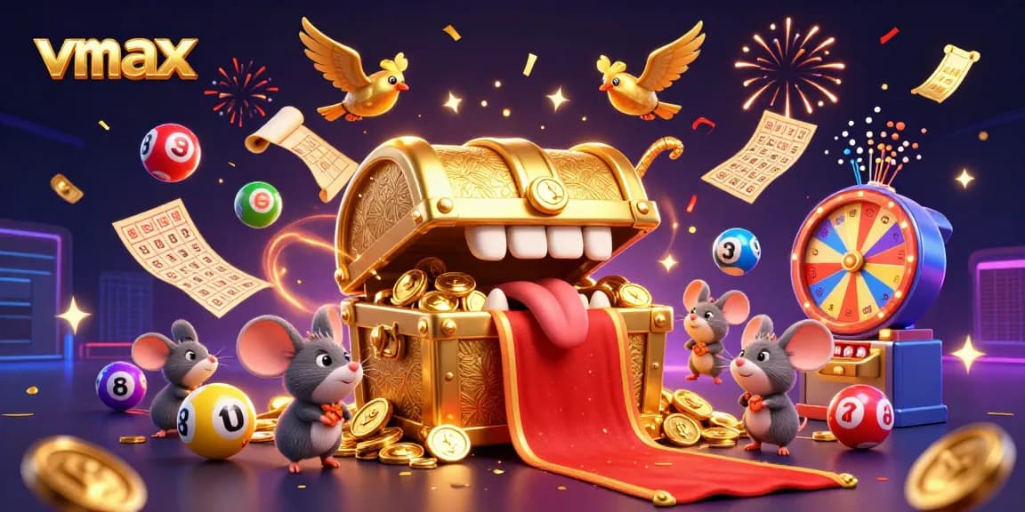 Engage with vmax through a thrilling lottery atmosphere featuring dynamic elements and colorful gameplay.