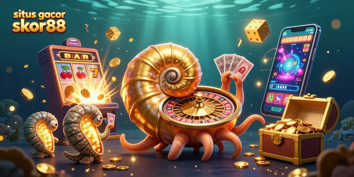 Experience thrilling wins with situs gacor skor88 featuring dynamic 3D casino illustrations and vibrant gaming elements.