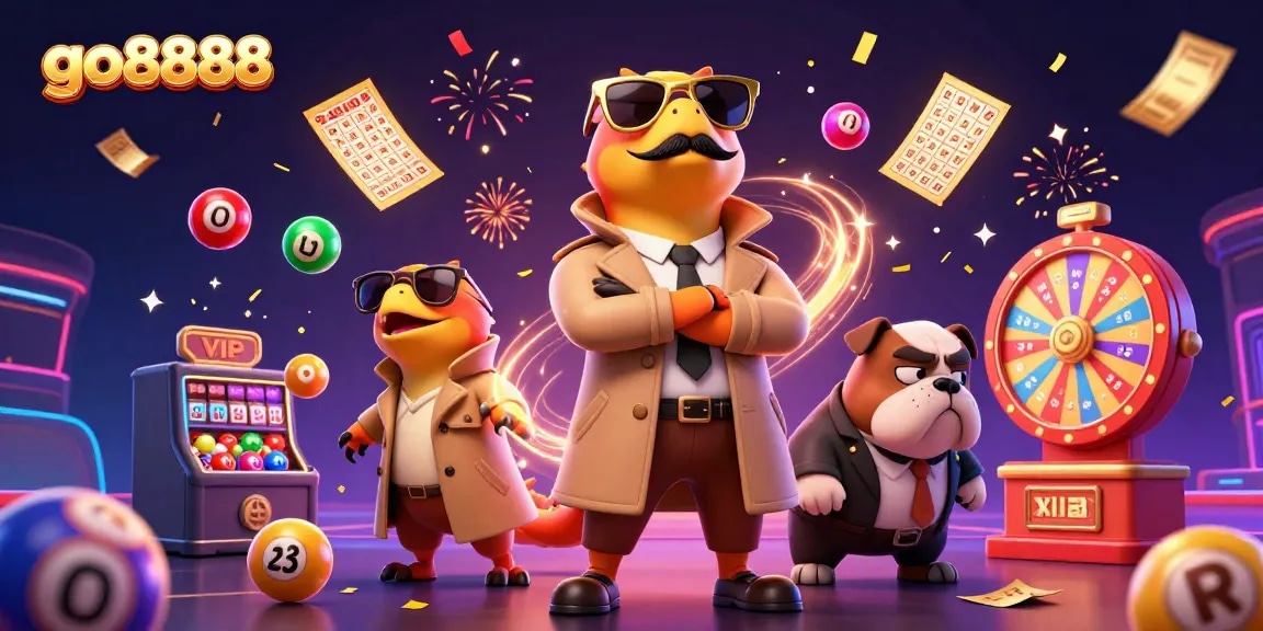 Experience the thrill of go8888 as raptors in disguise try to enter a VIP casino lounge, surrounded by lottery excitement.