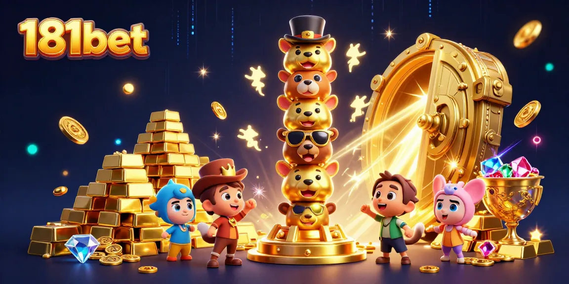 Win big with 181bet at the golden vault door, surrounded by treasure!