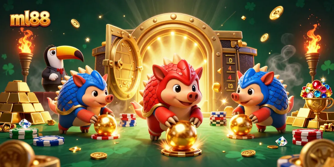 Experience thrilling gameplay at ml88 as pangolins compete in a vibrant 3D casino!