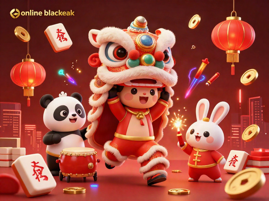Engage in online blackjack with vibrant 3D characters in a dynamic casino scene.