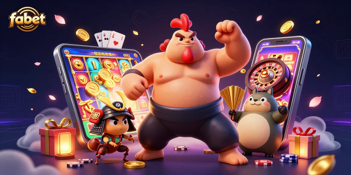 Experience thrilling gameplay with fabet's dynamic 3D casino scene featuring unique characters and exciting game elements.